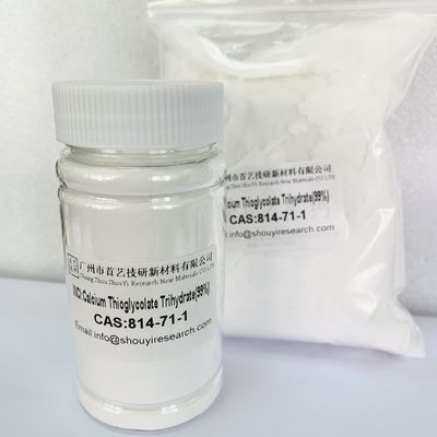 99 ثيوغليكولات الكالسيوم النقي ثلاثي الهيدرات CAS 814-71-1 ذو ذوبان في الماء