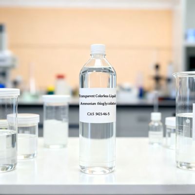 سائل شفاف عديم اللون ثيوجليكولات الأمونيوم 59% حسب متطلبات العميل رقم CAS 54421-46-5